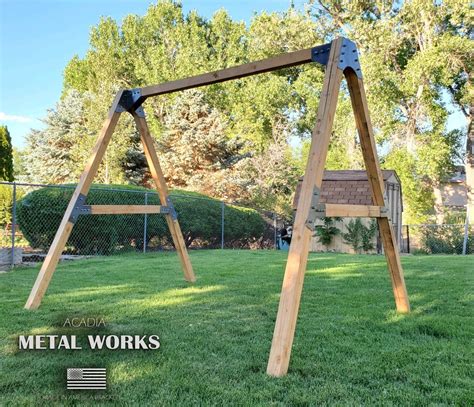 metal post brackets for swing set|wooden swing set brackets.